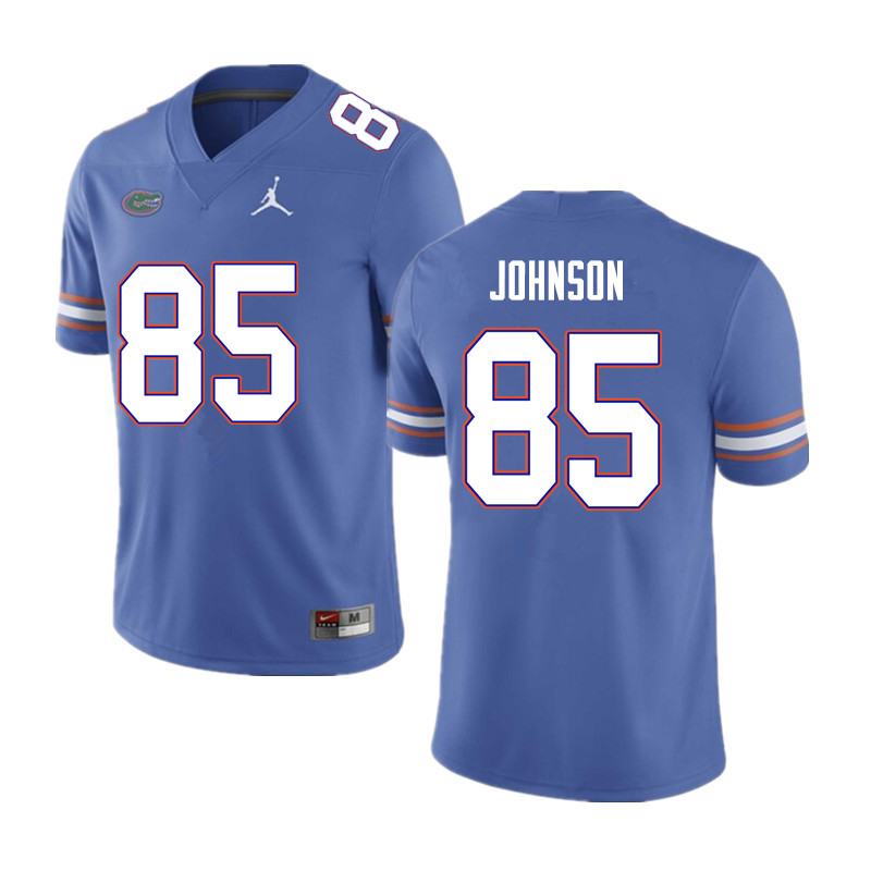 Men #85 Kevin Johnson Florida Gators College Football Jerseys Sale-Blue - Click Image to Close